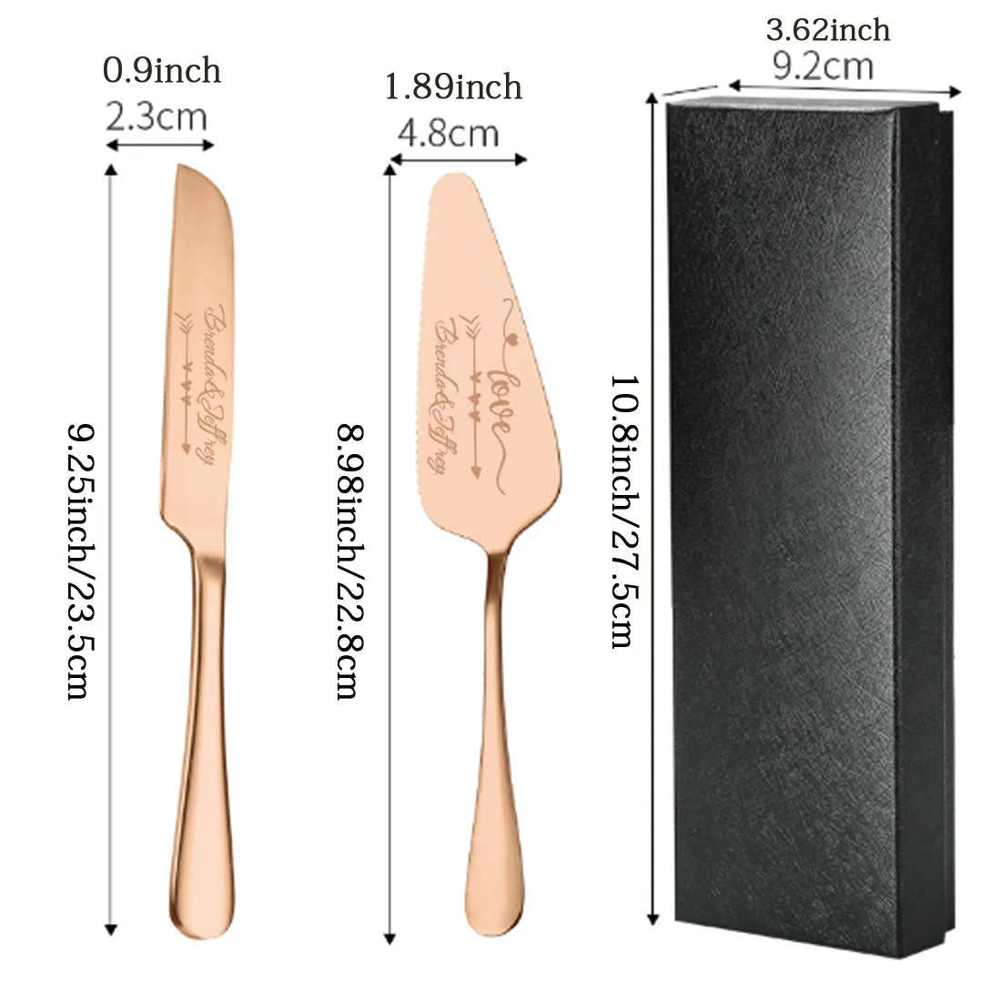 Lot Spatule/Couteau Simple Personnalisé