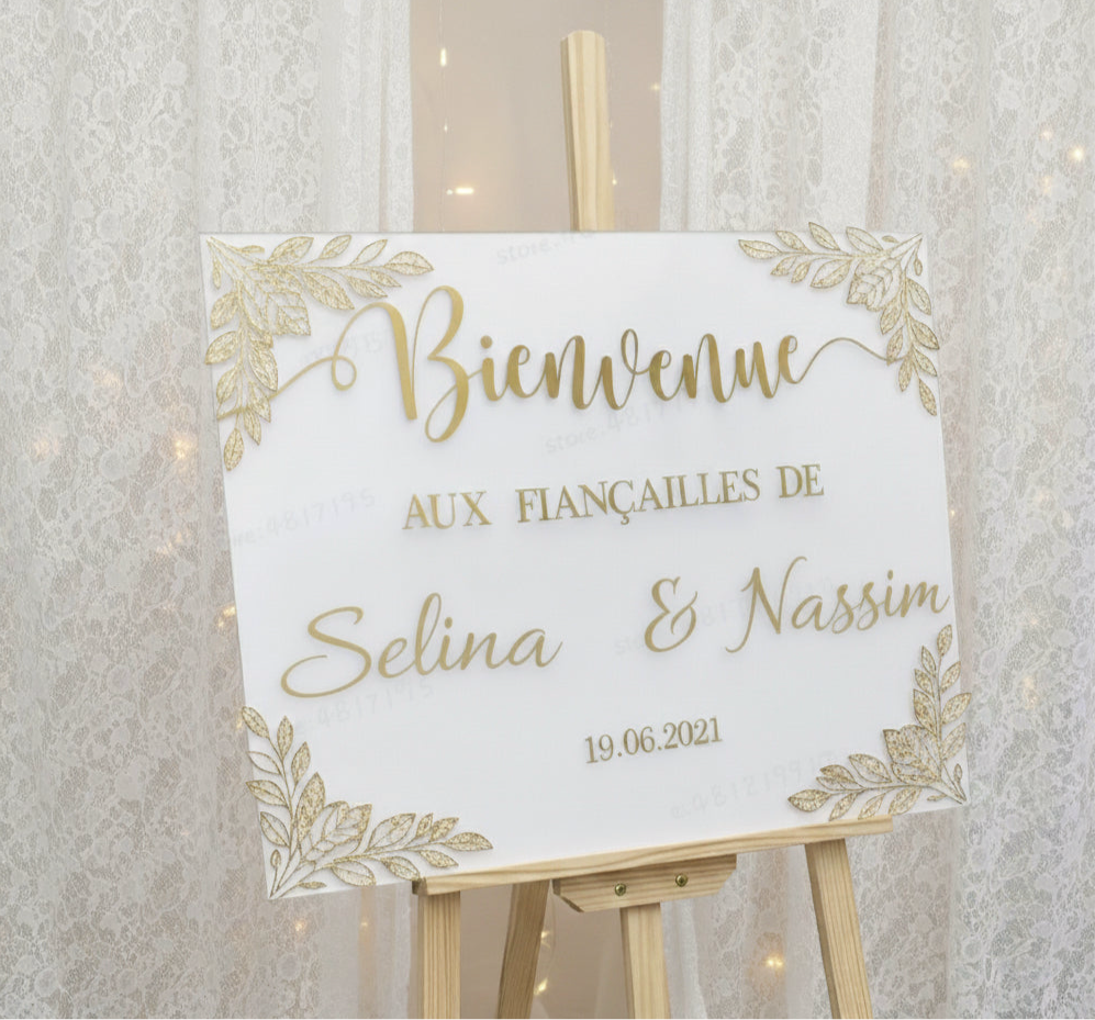 Autocollant - Panneau de bienvenue Iris