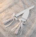 Lot Couteau/Spatule à gâteau de mariage en acier inoxydable personnalisable