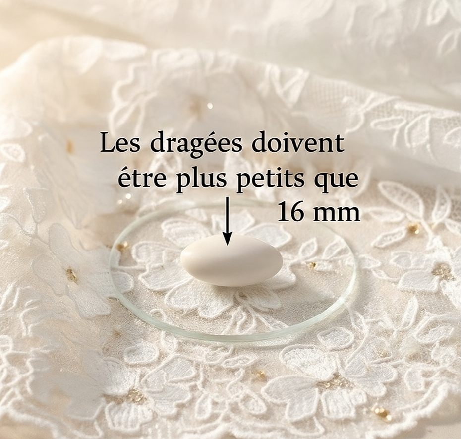 Pots en Verre – Boîte à Dragées 50 pcs