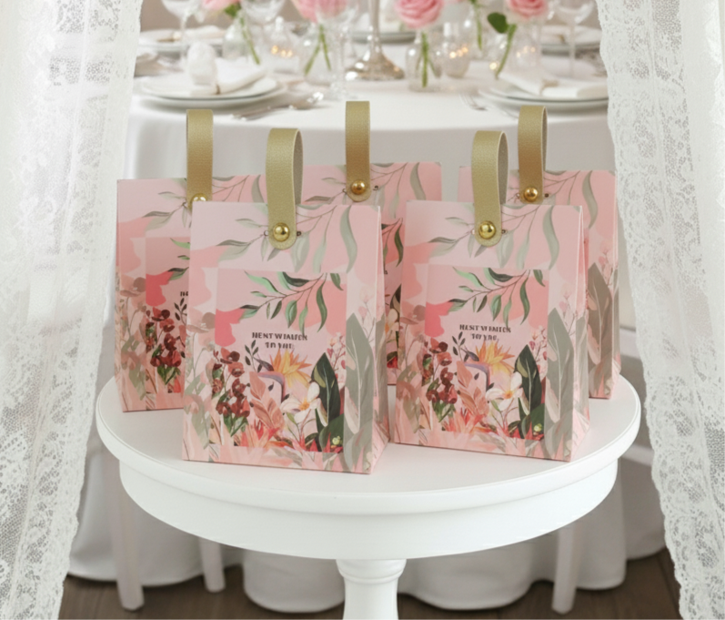 Boîte Cadeau Mariage « Élégance Florale »