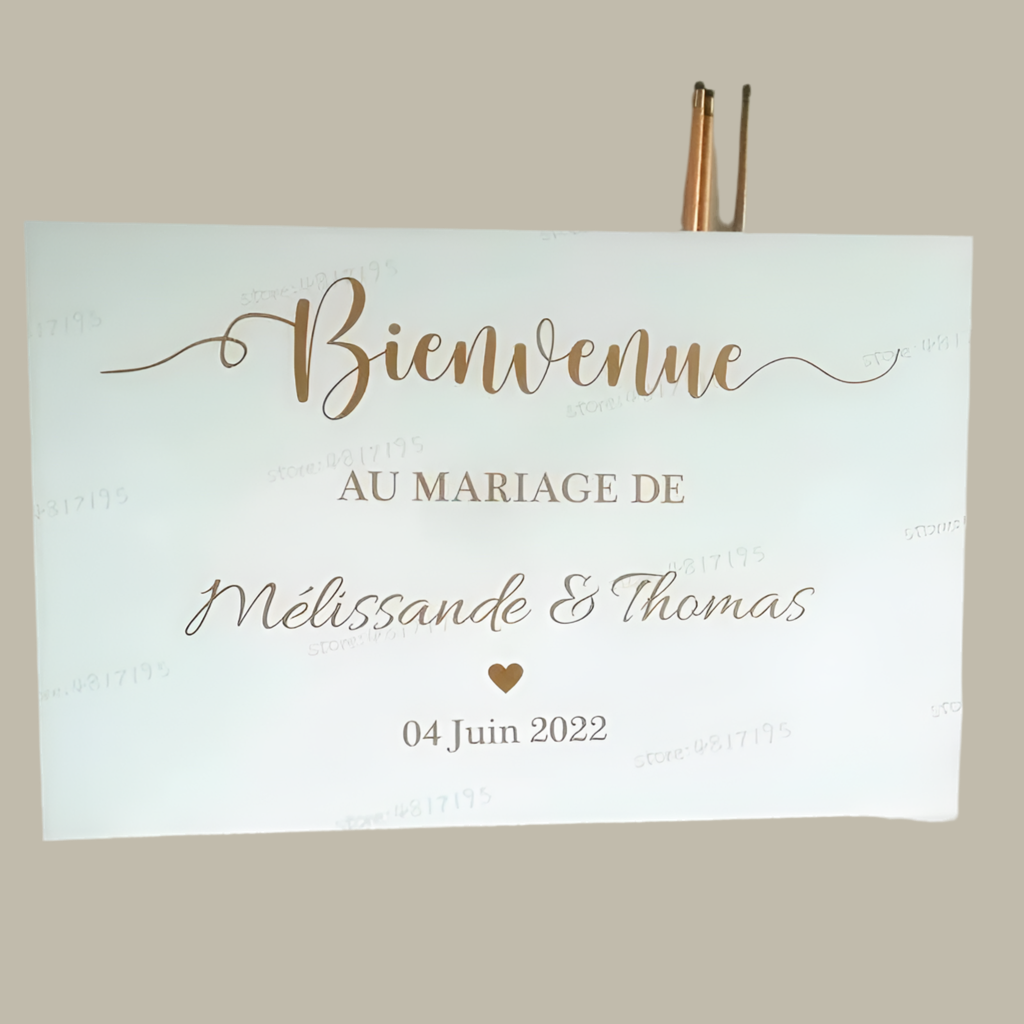 Autocollant - Panneau de bienvenue Iris
