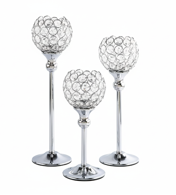 Bougeoir en Cristal Moderne