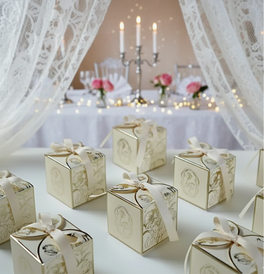 Boîte Cadeau Mariage – Idéal pour Dragées 10-20-50pcs