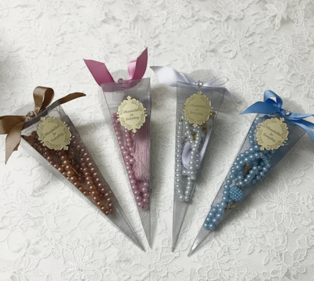 Sachet Tasbih Personnalisé – Cadeau Invité 10pcs
