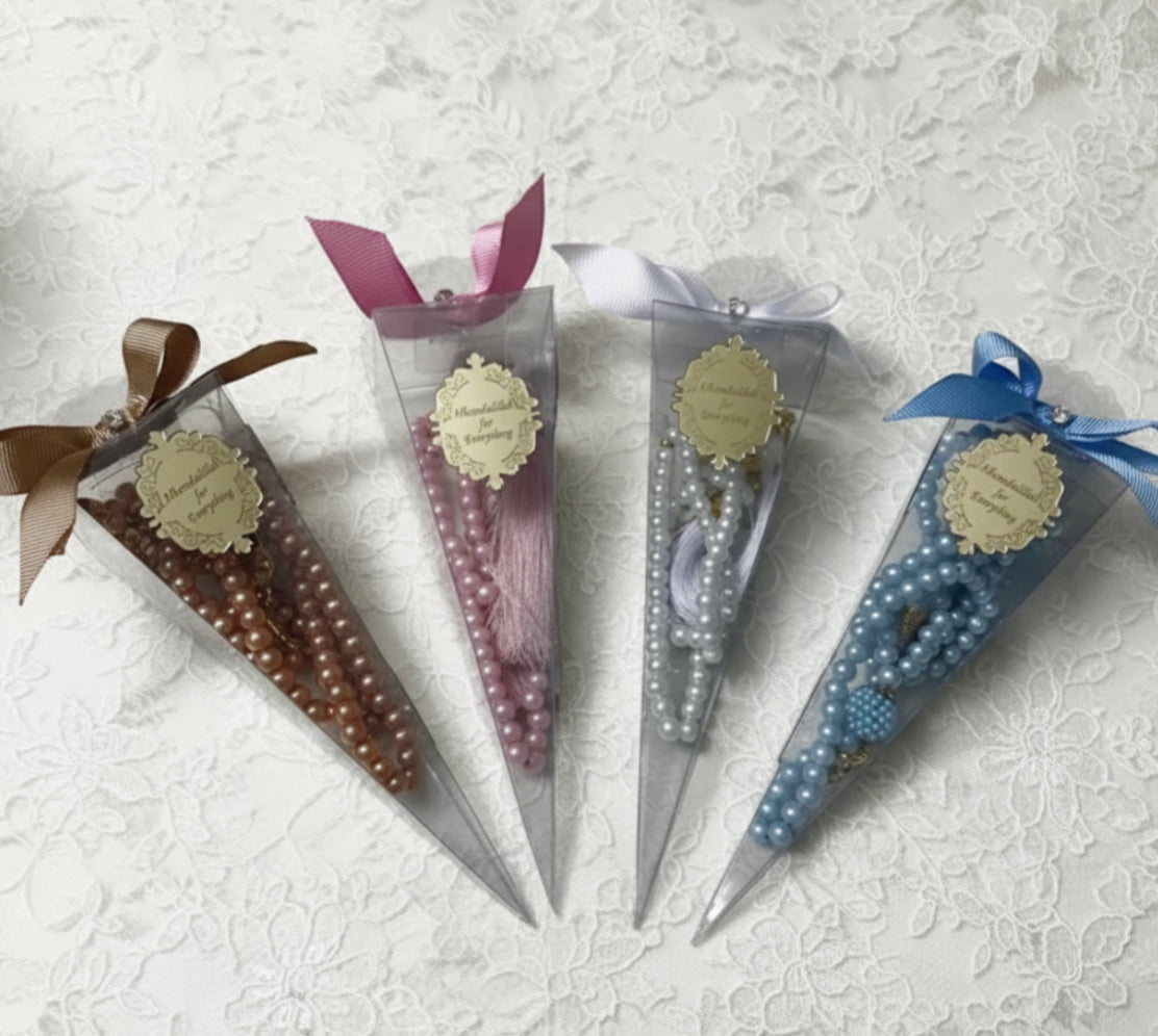 Sachet Tasbih Personnalisé – Cadeau Invité 10pcs