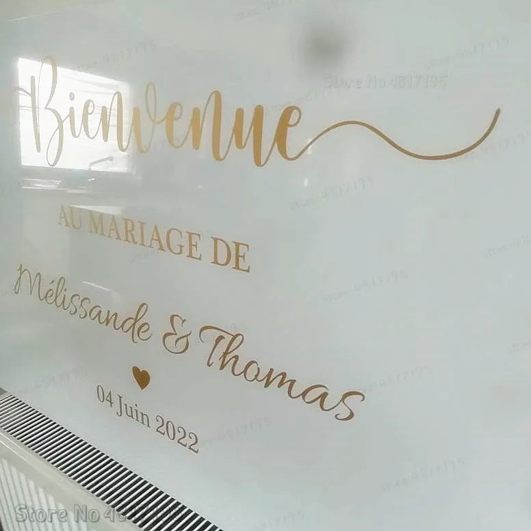 Autocollant - Panneau de bienvenue Iris