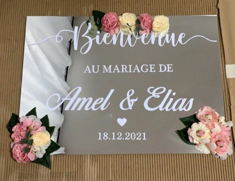 Autocollant - Panneau de bienvenue Iris