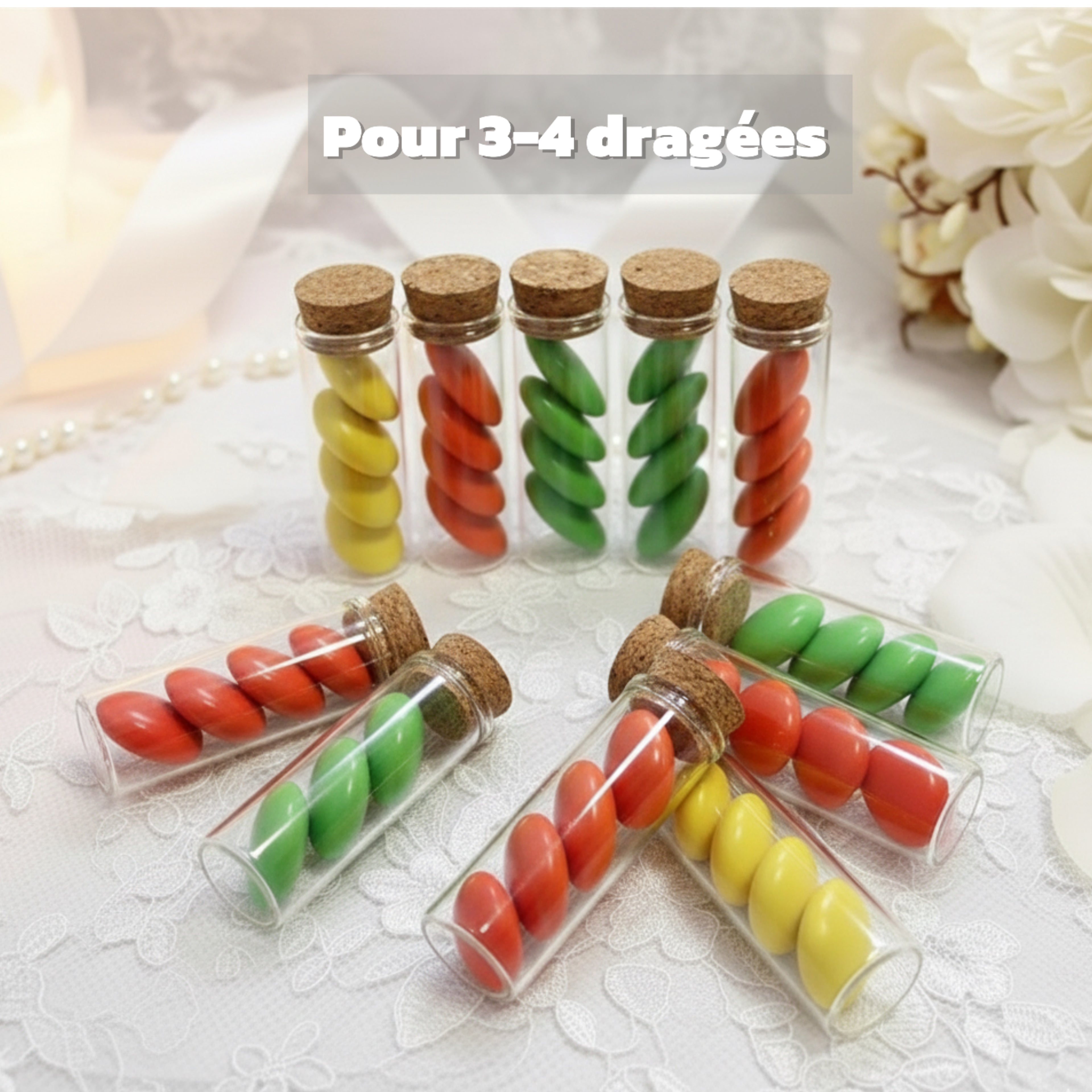Pots en Verre – Boîte à Dragées 50 pcs