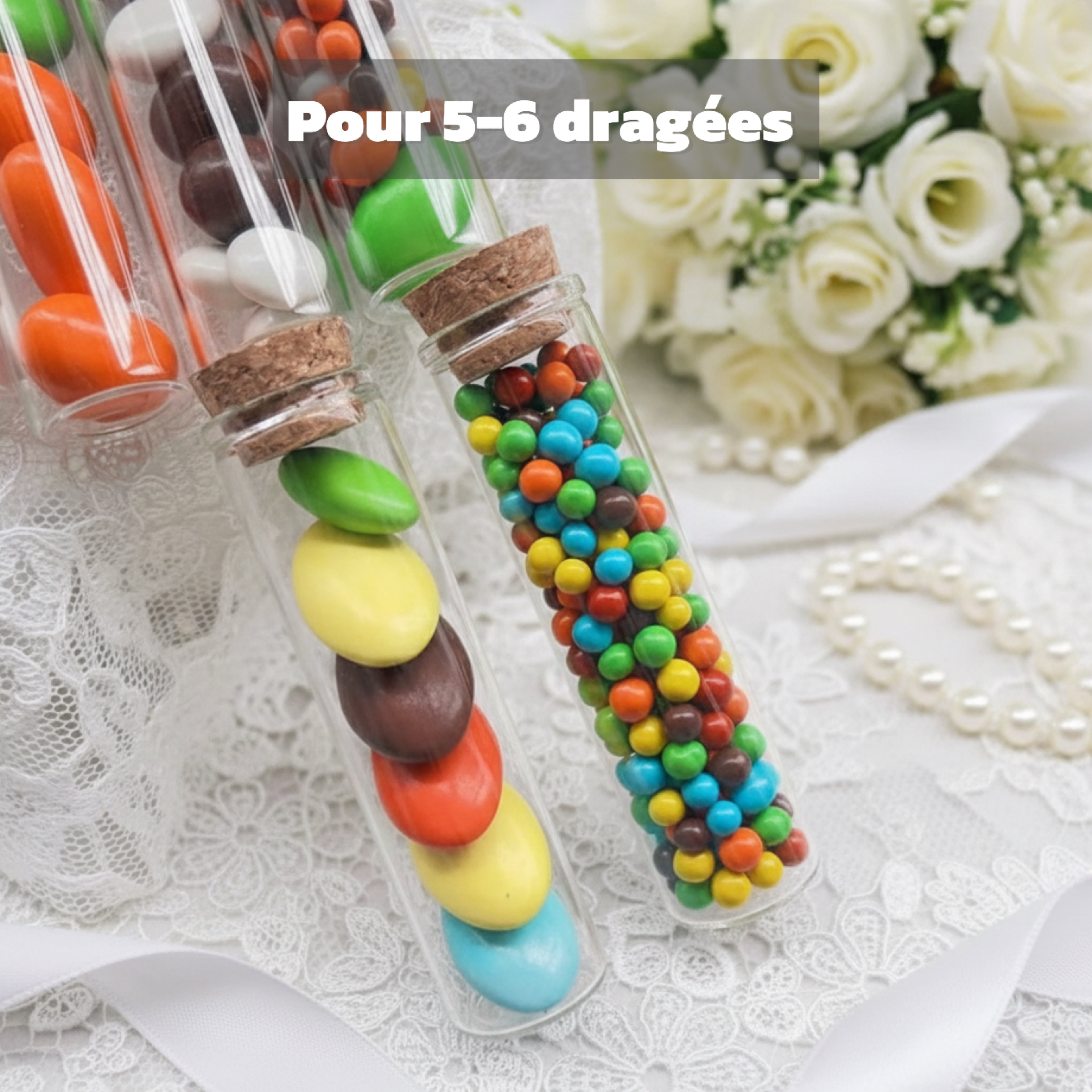 Pots en Verre – Boîte à Dragées 50 pcs