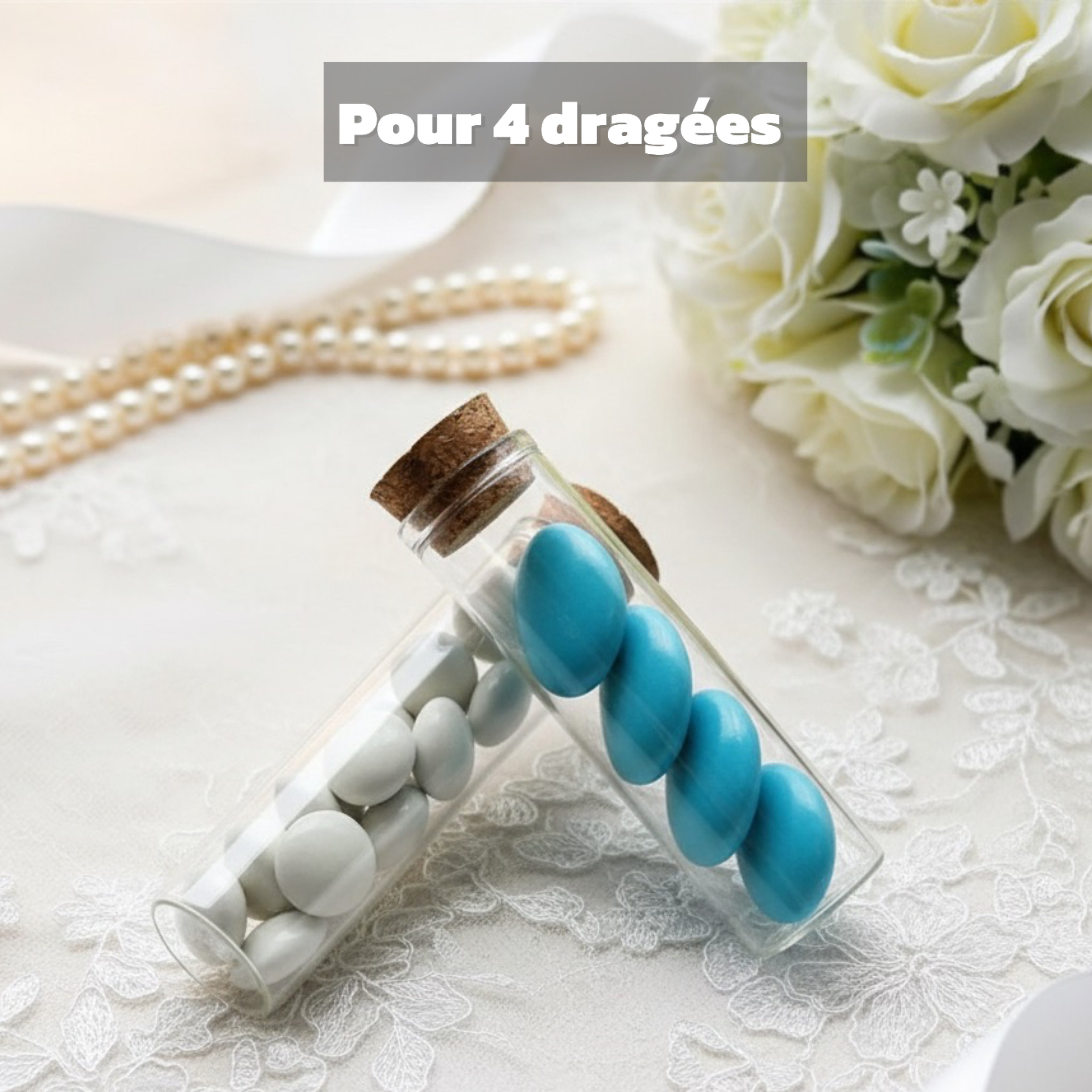 Pots en Verre – Boîte à Dragées 50 pcs