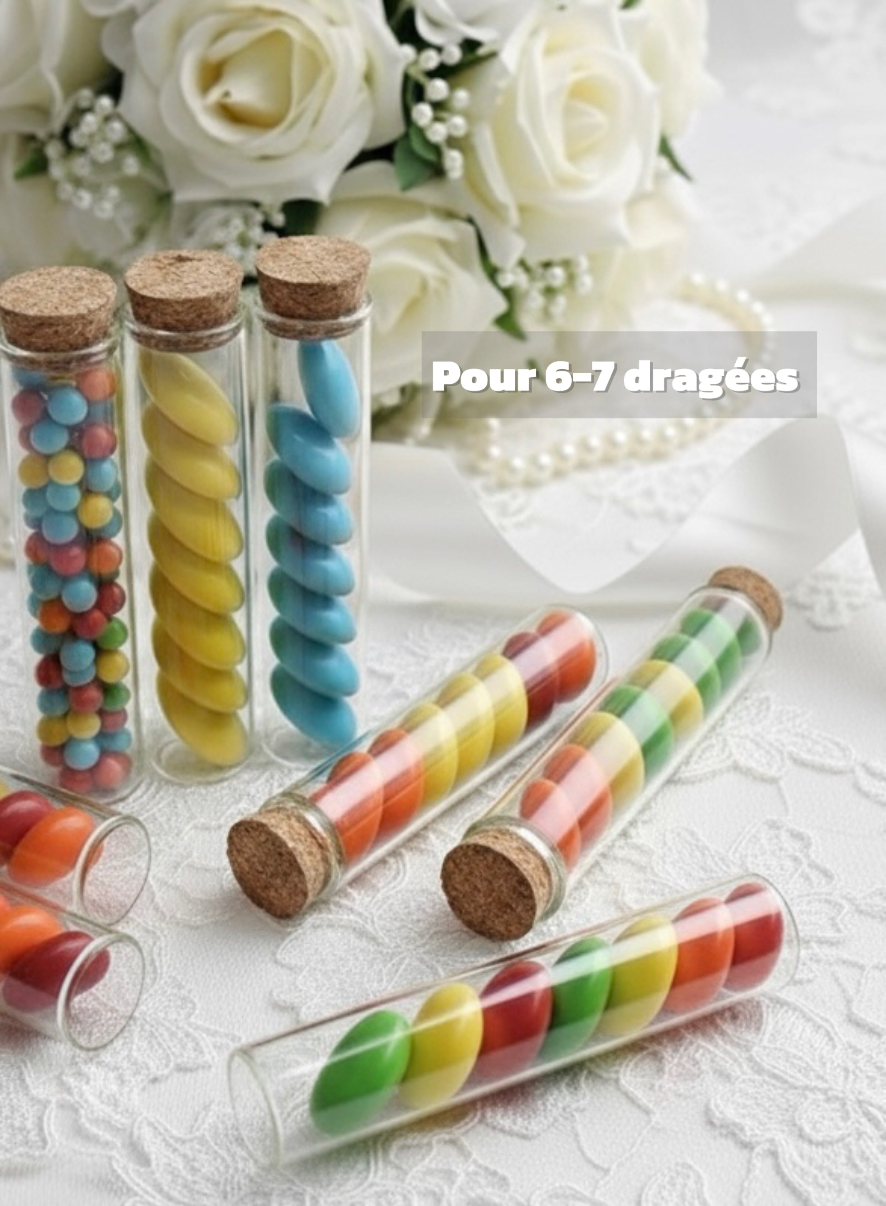 Pots en Verre – Boîte à Dragées 50 pcs