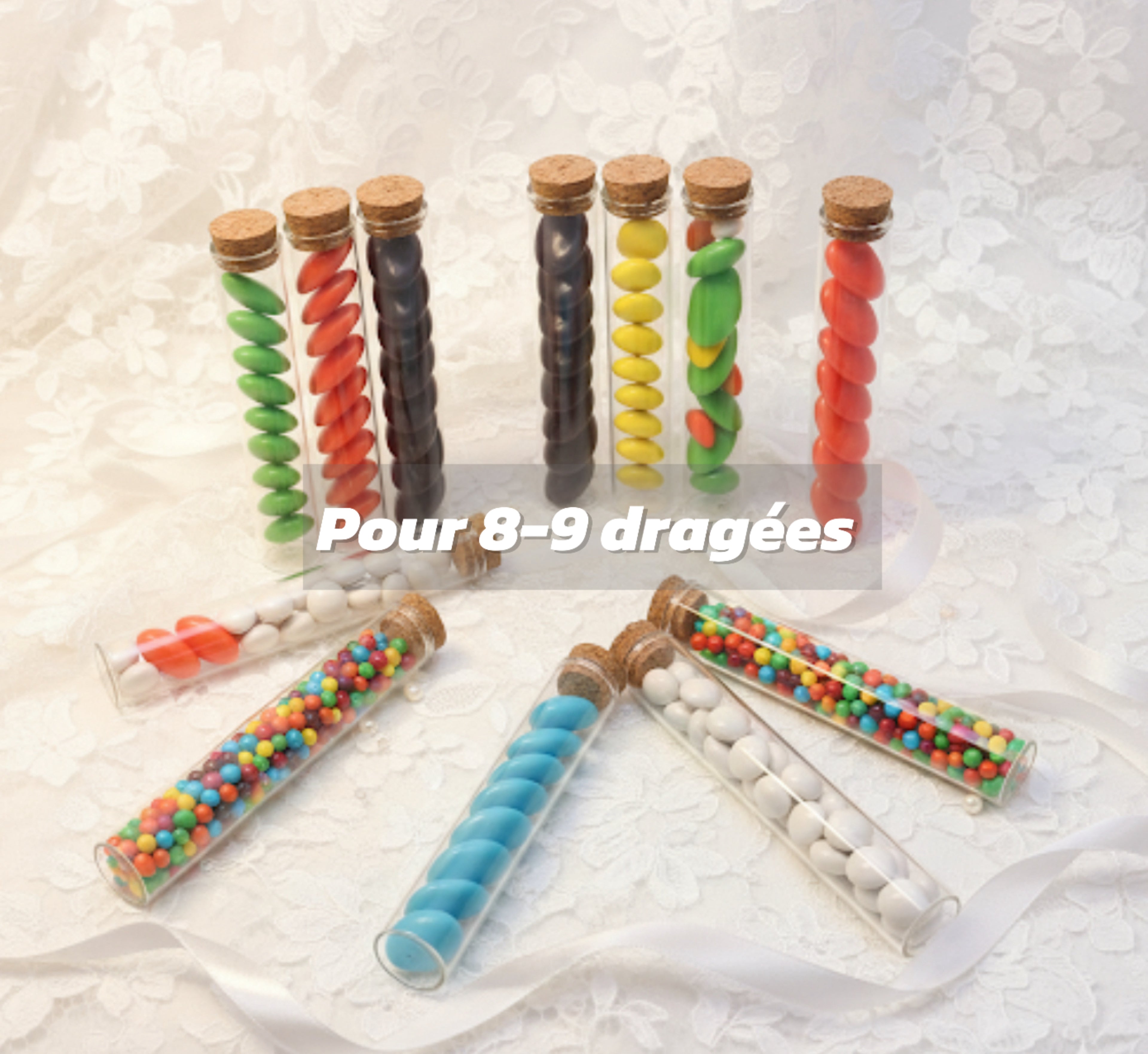 Pots en Verre – Boîte à Dragées 50 pcs