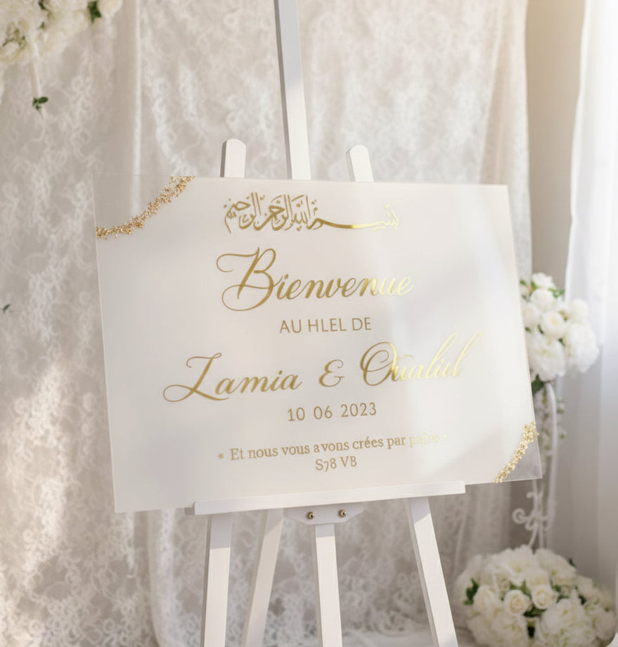 Autocollant bienvenue - Layla