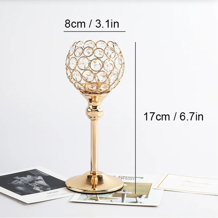 Bougeoir en Cristal Moderne