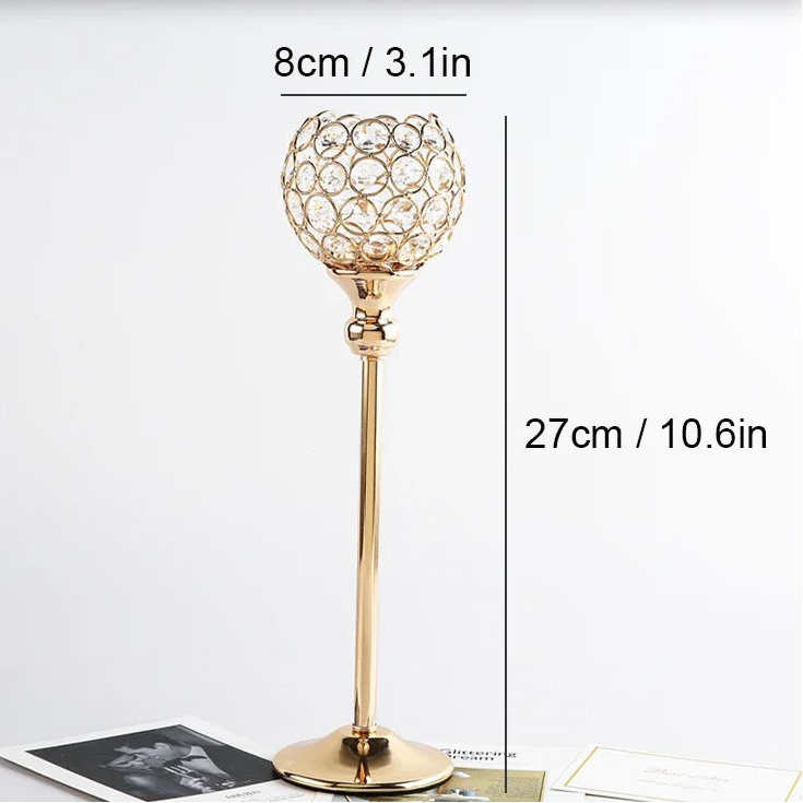 Bougeoir en Cristal Moderne