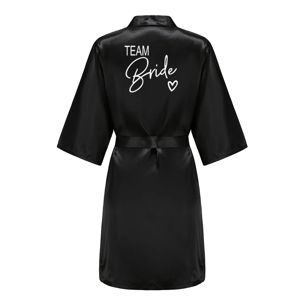 Peignoir Mariée/Demoiselle d'honneur Satin