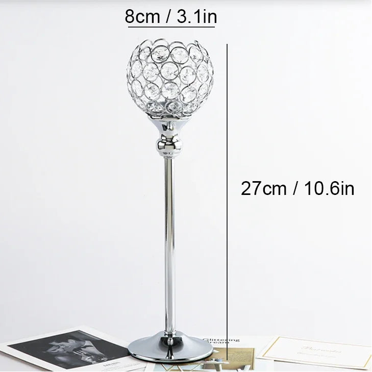 Bougeoir en Cristal Moderne