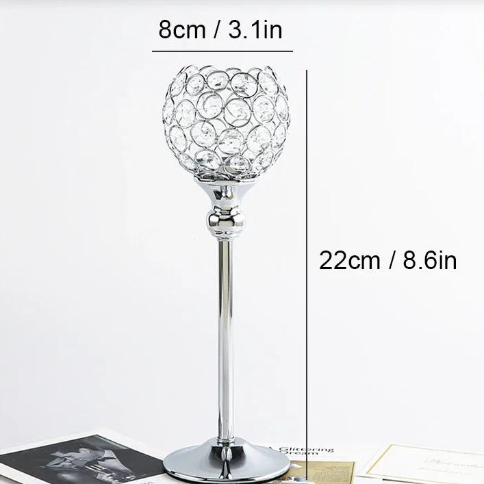 Bougeoir en Cristal Moderne