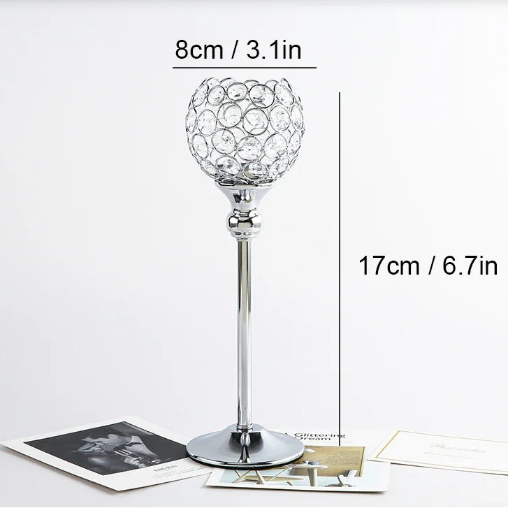 Bougeoir en Cristal Moderne