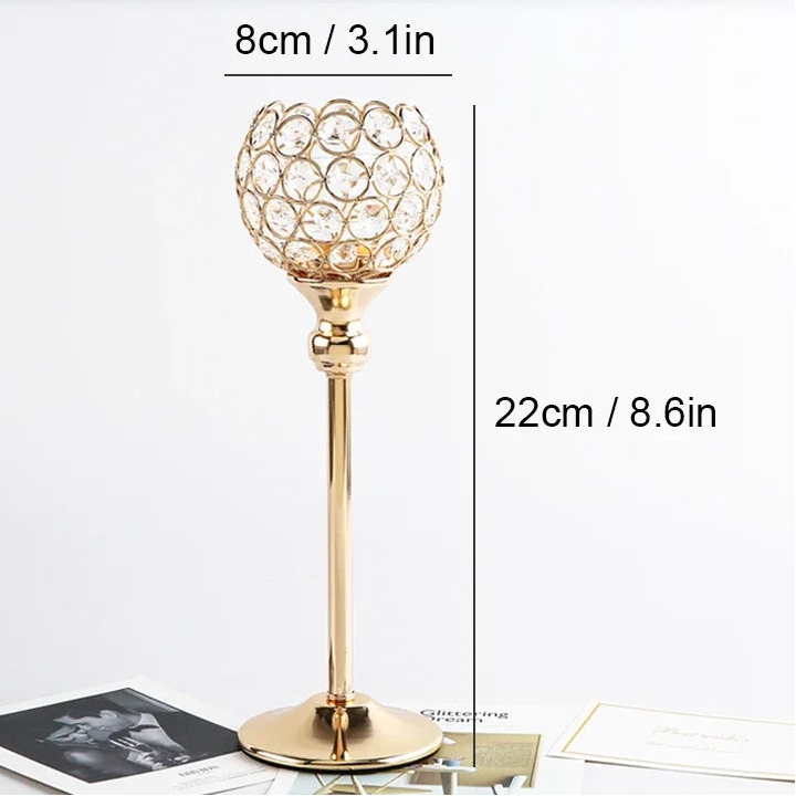 Bougeoir en Cristal Moderne