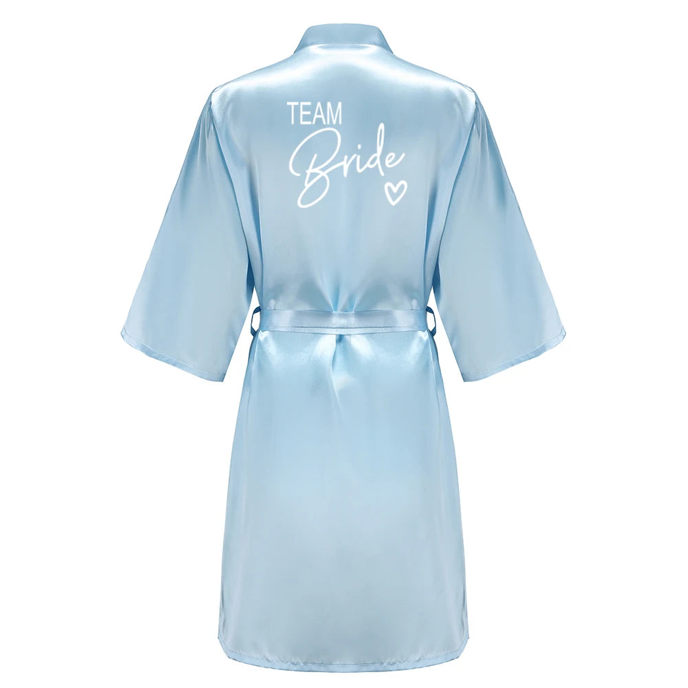 Peignoir Mariée/Demoiselle d'honneur Satin