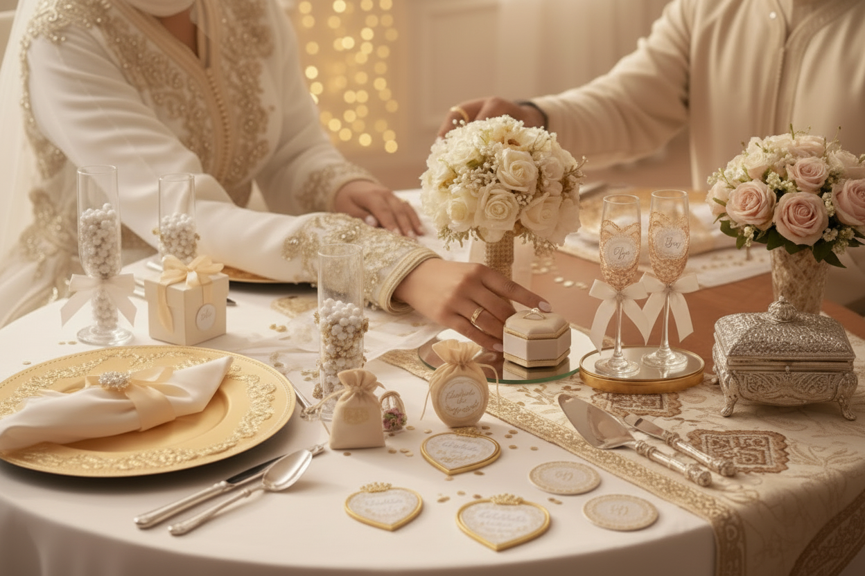 Bannière mariage luxueuse