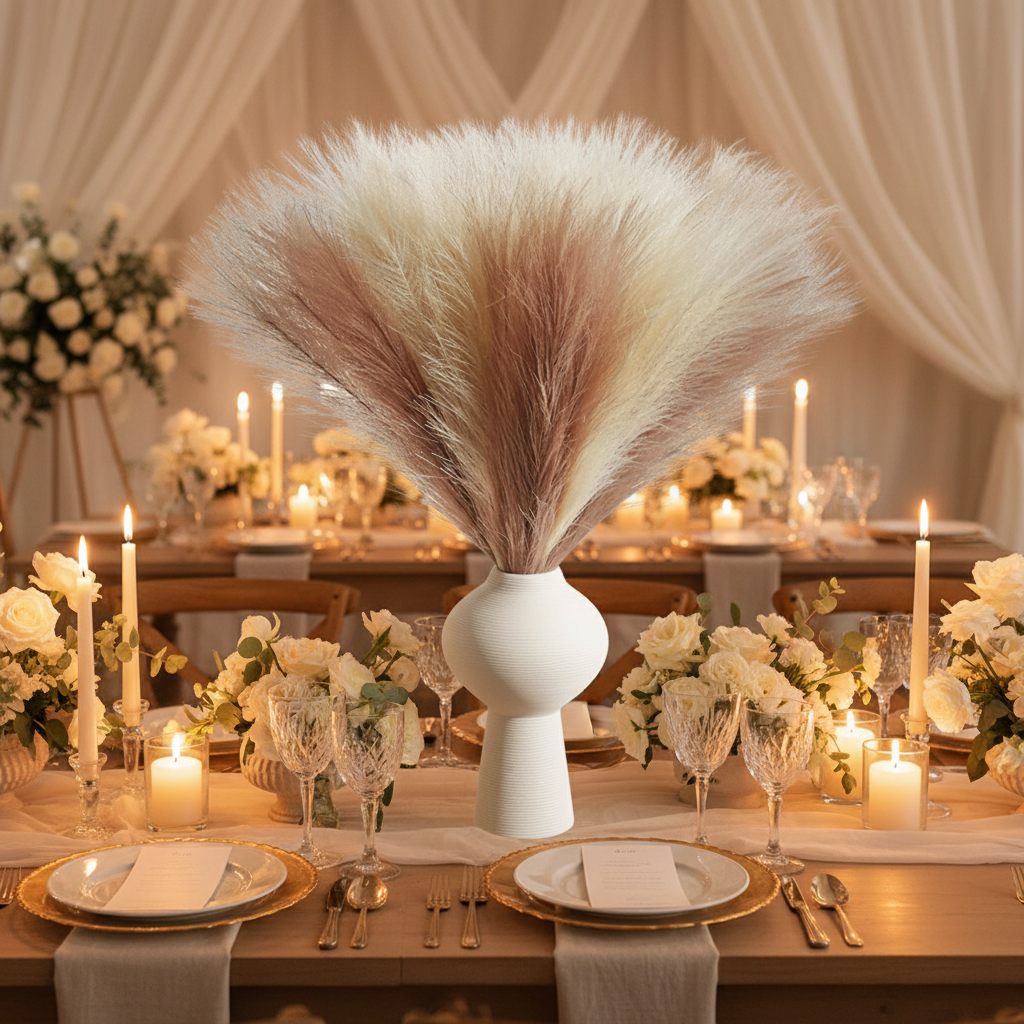 Herbes de pampa - Table de réception