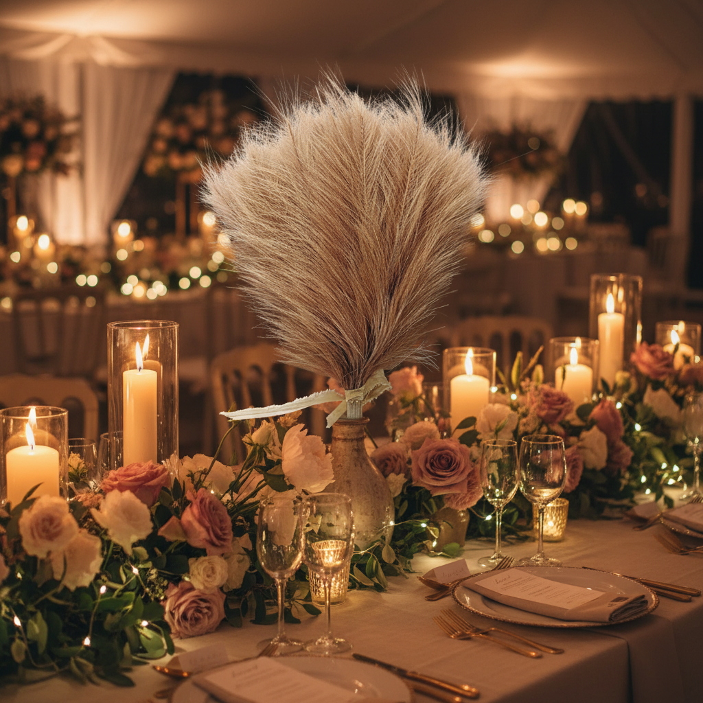 Pampas beige rosé - Mariage