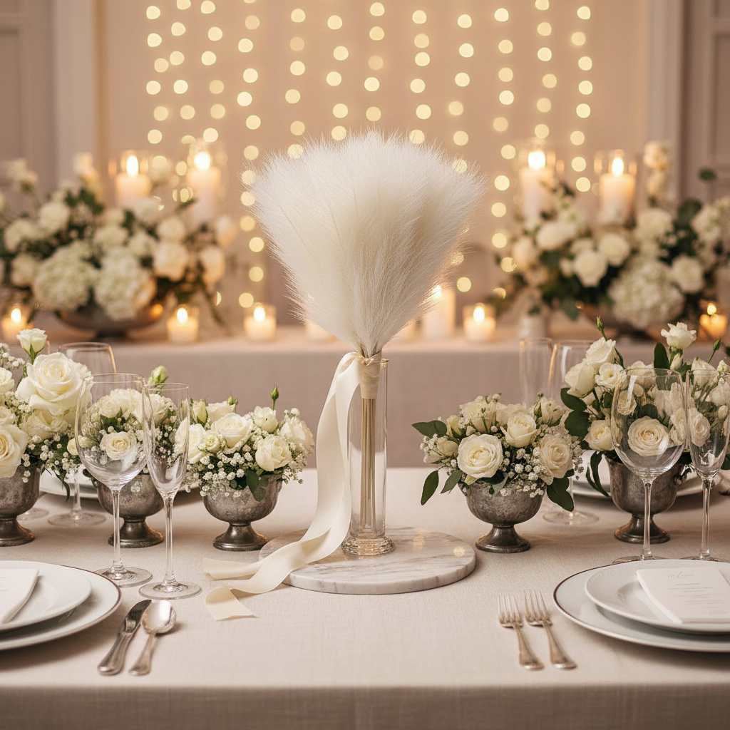 Pampas blanc - Ambiance mariage